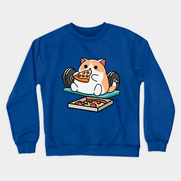 Pizza Cat Crewneck Sweatshirt by Shotgaming